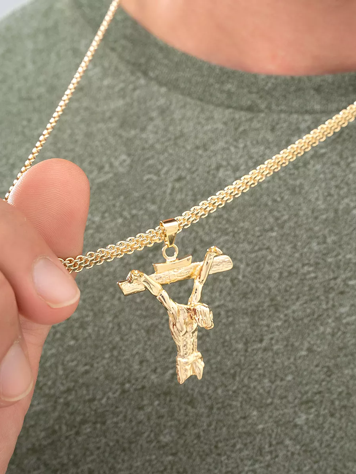 Cadena Tejido Chino Doble Carril  2