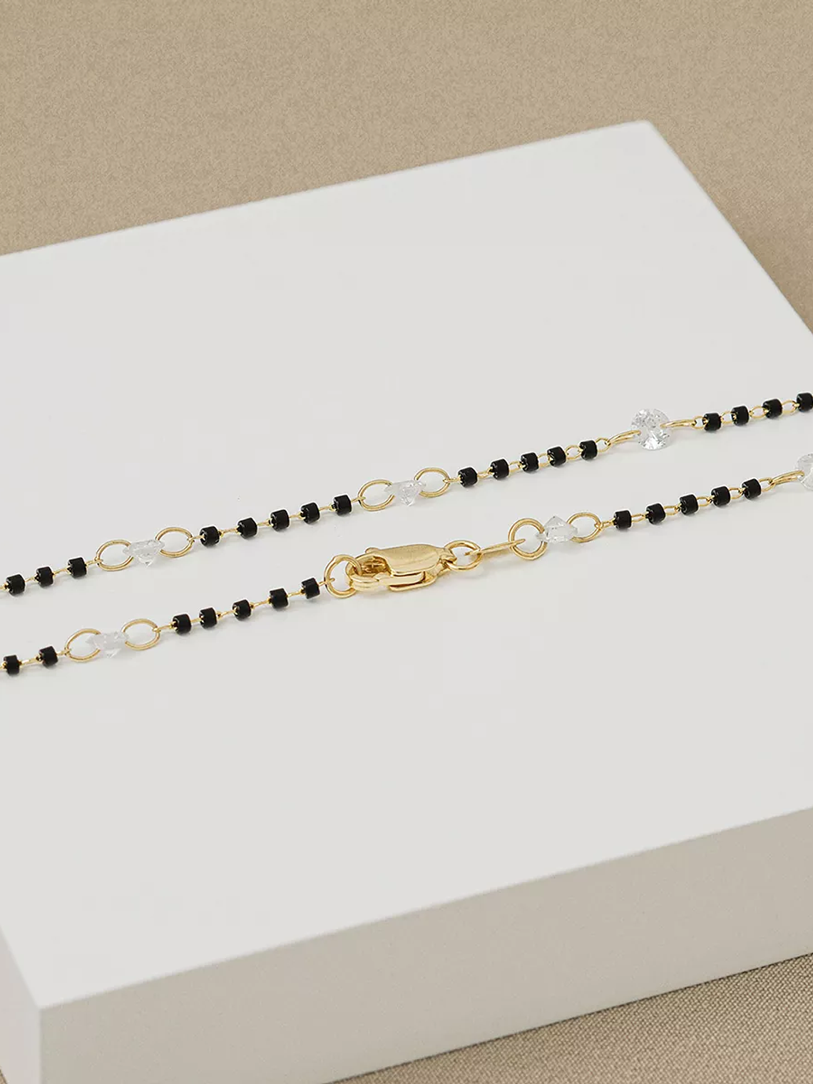 Tobillera Circonia Bicolor  1