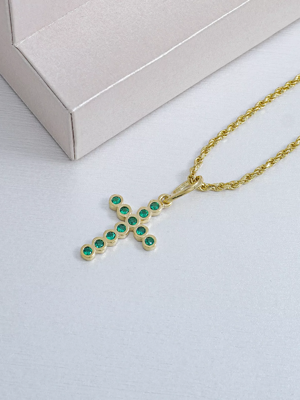 Dije Cruz Mini Swarovski 2