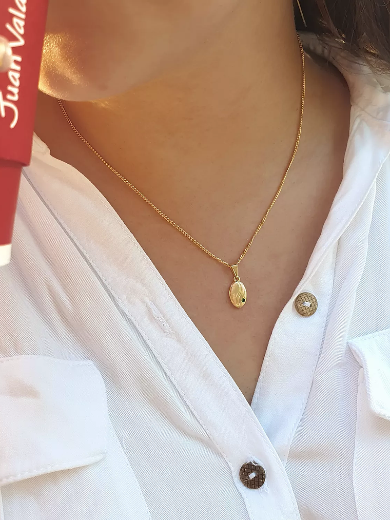 Dije Grano de Cafe Cristal 2