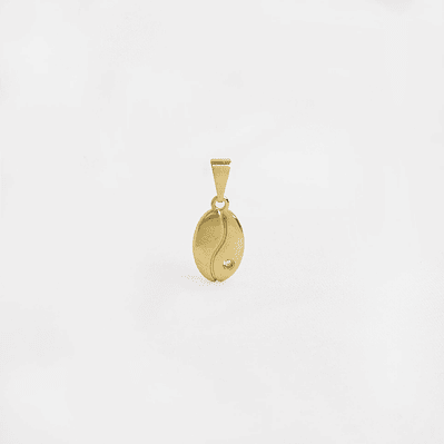 Dije Grano de Cafe Cristal