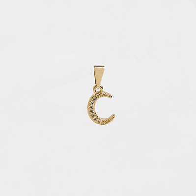 Dije Media Luna Circonias