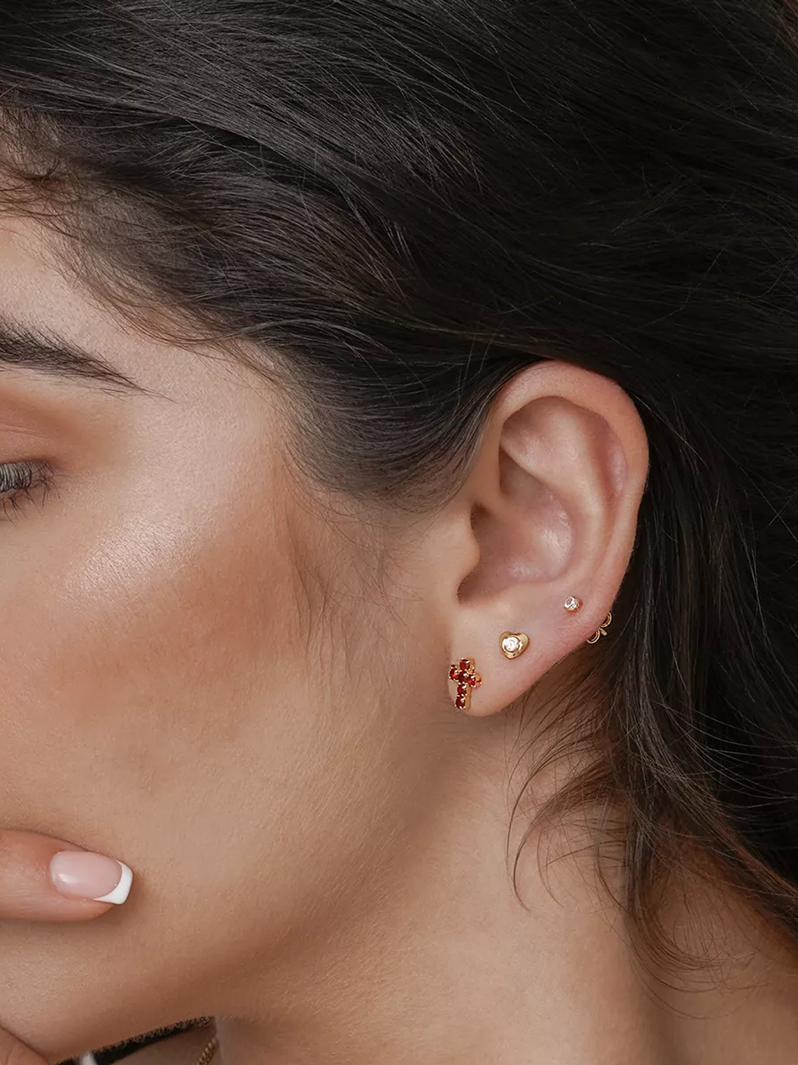 Areta Corazón Mini Circonia Cristal  3