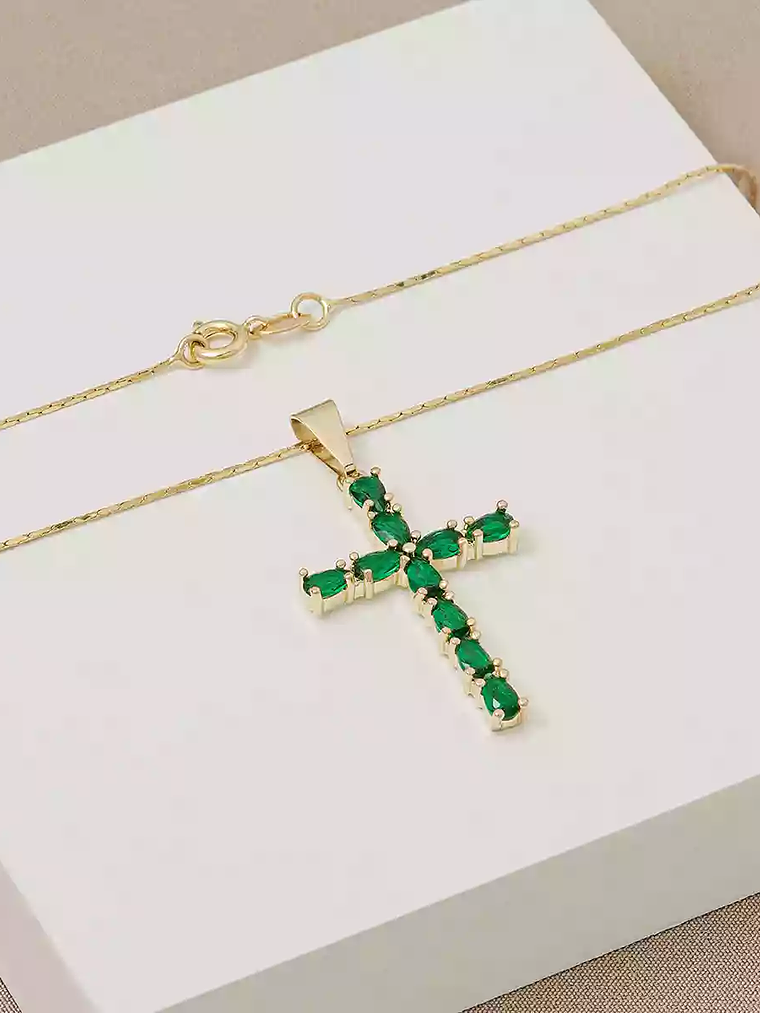 Dije Cruz Esmeralda 2