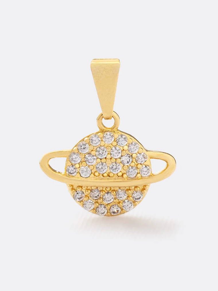 Dije Saturno Circonias Cristal 1