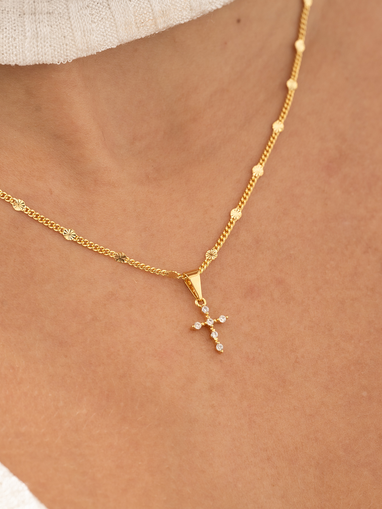 Dije Cruz 6 Circonias  3