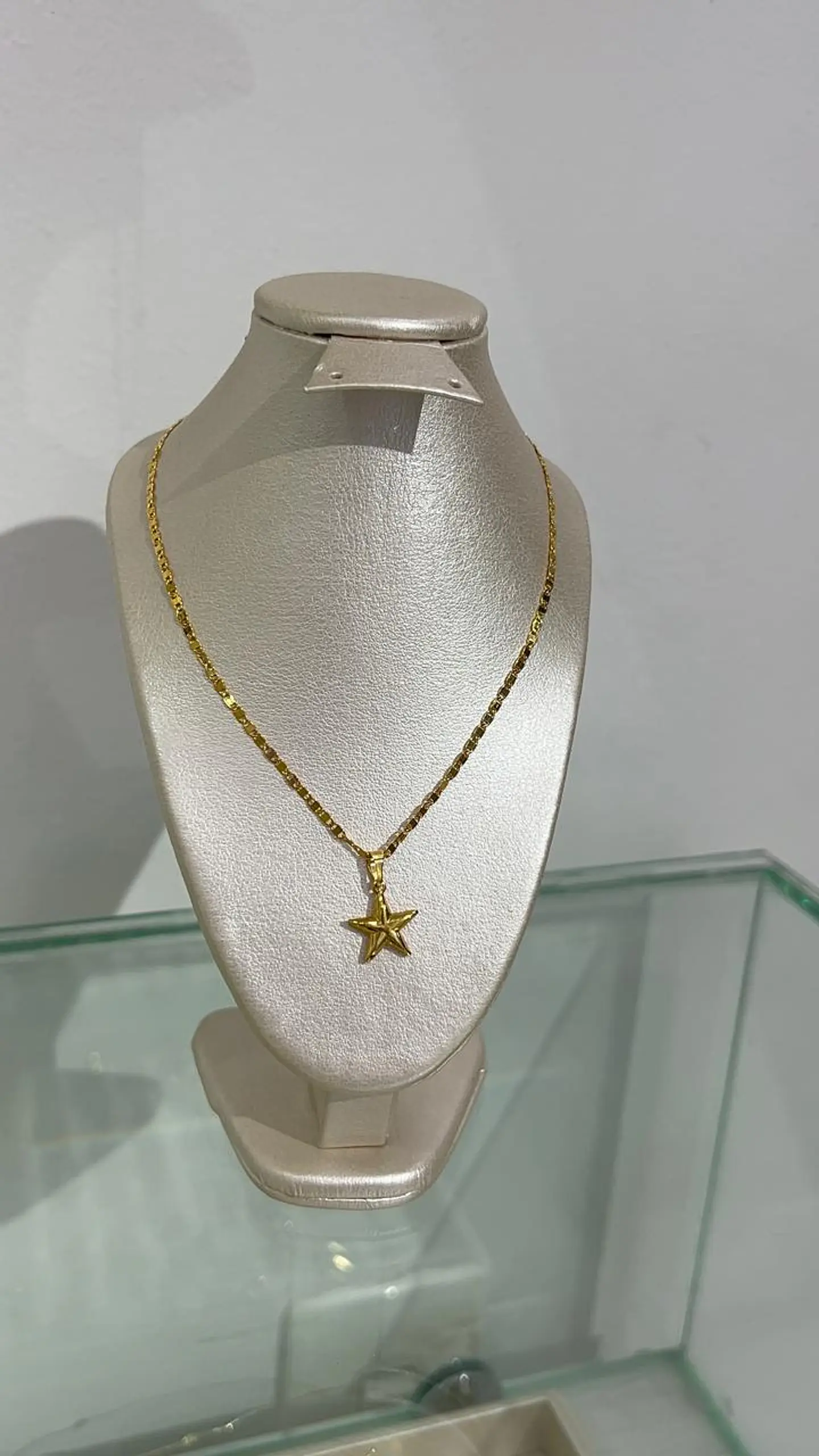 Set Cadena tejido Banana + DIje Estrella  1