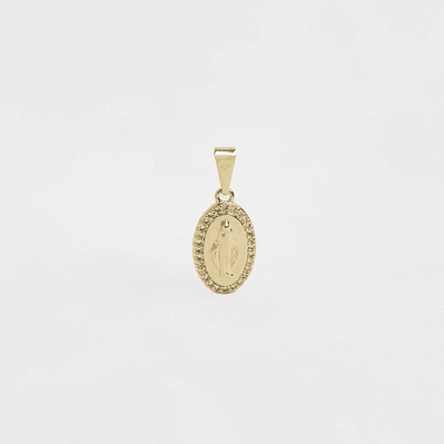 Dije Milagrosa con circonias cristal