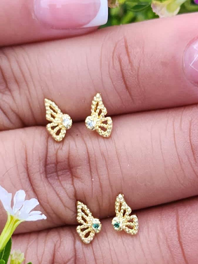 Arete Mariposa Monarca Cristal 0.8 mm 1