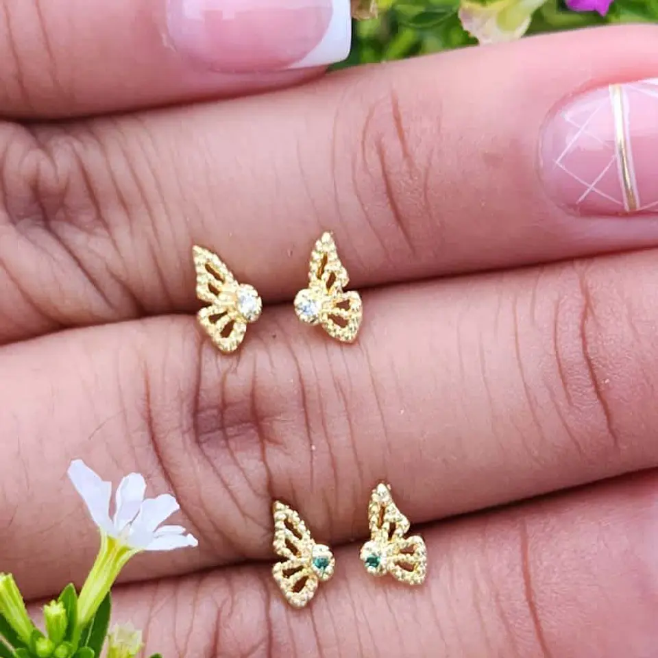 Arete Mariposa Monarca Cristal 0.8 mm 1