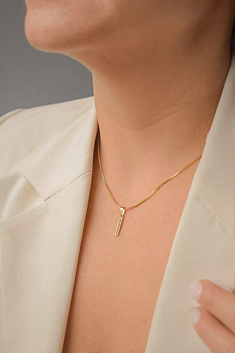 Set Cadena Veneciana 0.7 mm 45 Cms + Dije Linea Circonias Color V.