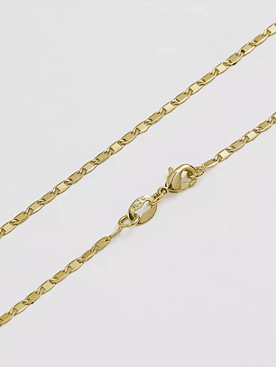 Cadena tejido Escalera delgada Plana Lisa 