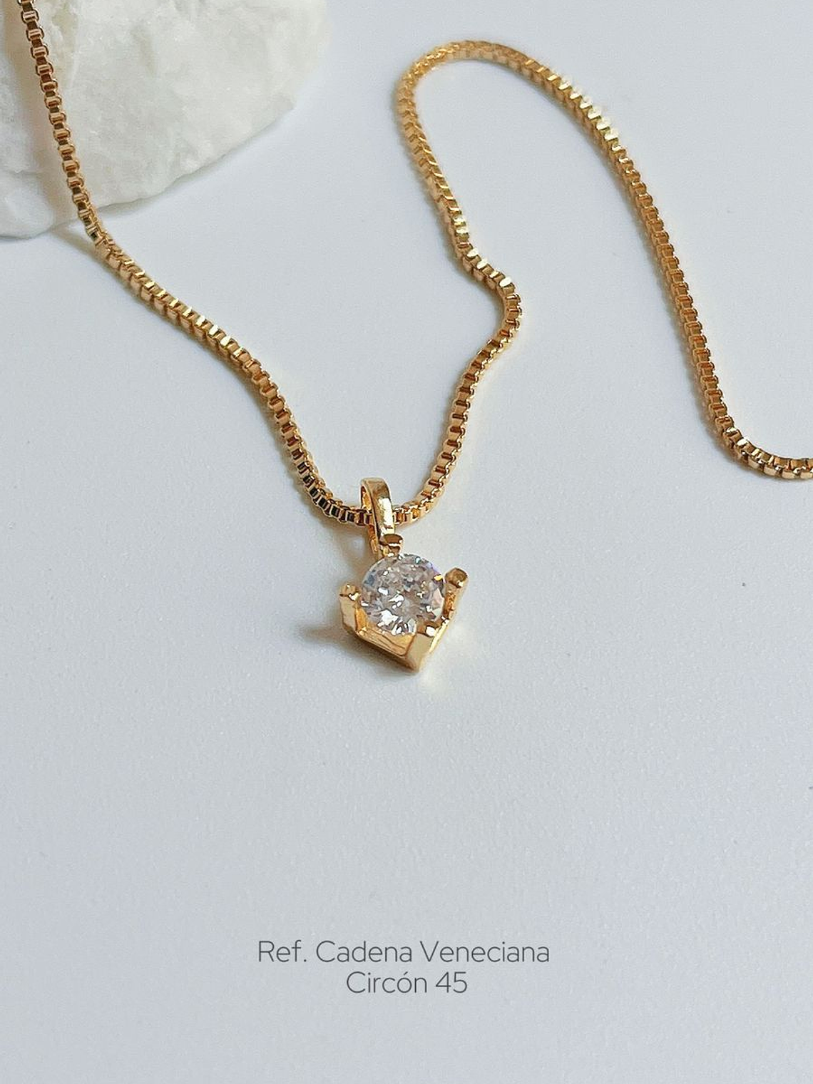 Set Cadena Veneciana Circon 2