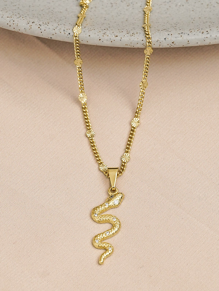 Set tejido Cubana sol + Dije Serpiente  2