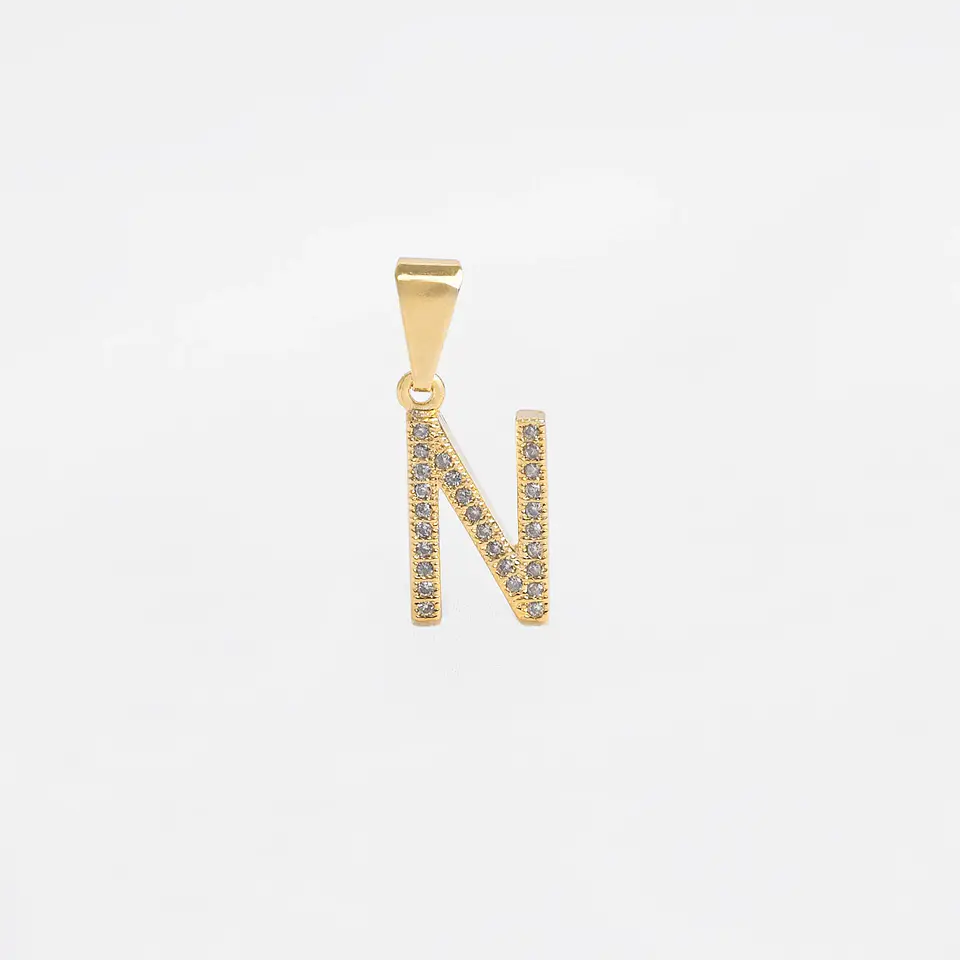 Dije Letras Circonia N 1