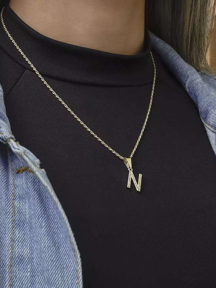 Dije Letras Circonia N 2