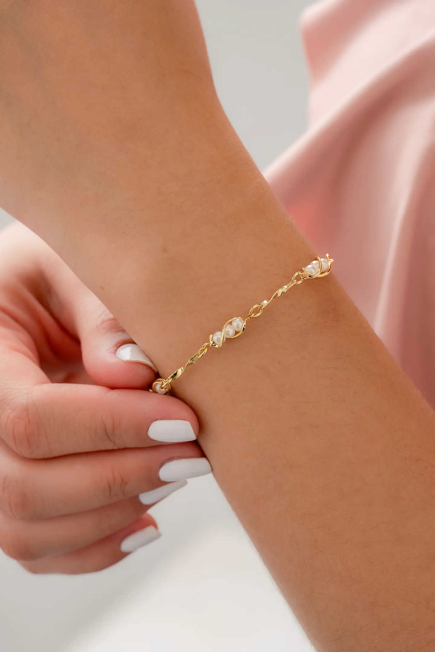 Pulsera Perla 16 Cms + Extensor 2