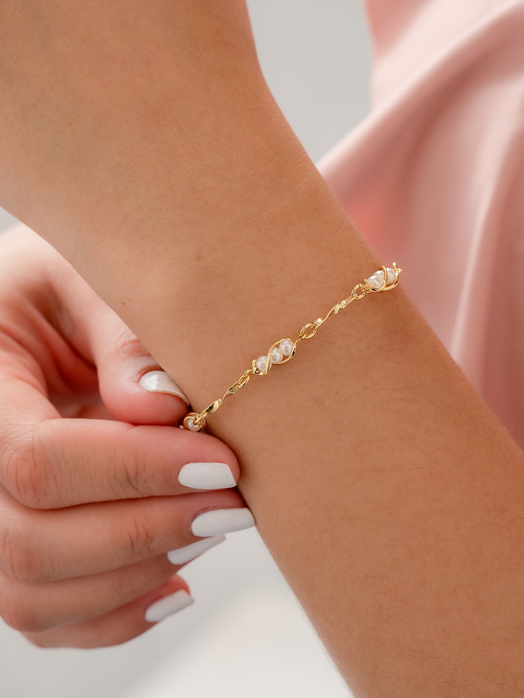 Pulsera Perla 16 Cms + Extensor 2