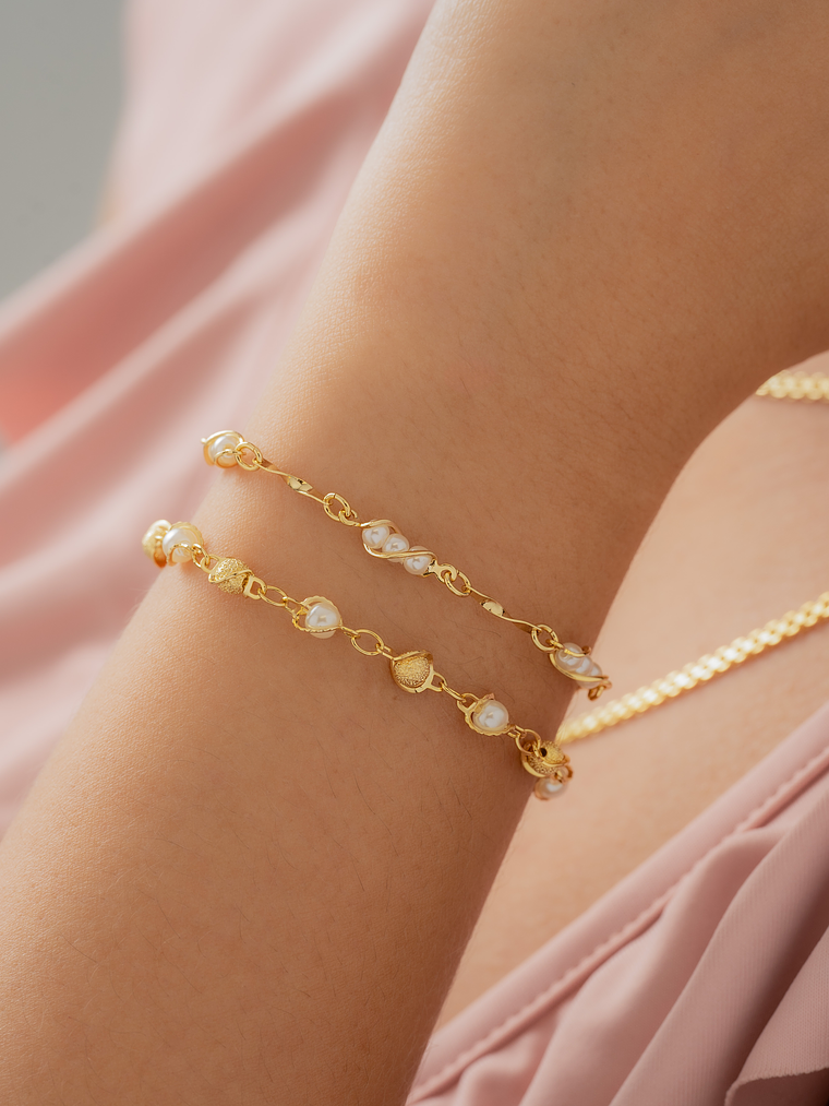 Pulsera Perla 16 Cms + Extensor 3