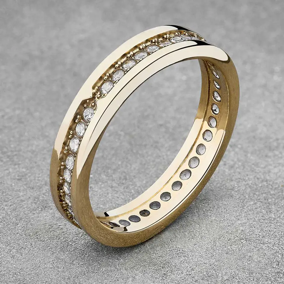 Anillo Circon caballero  1