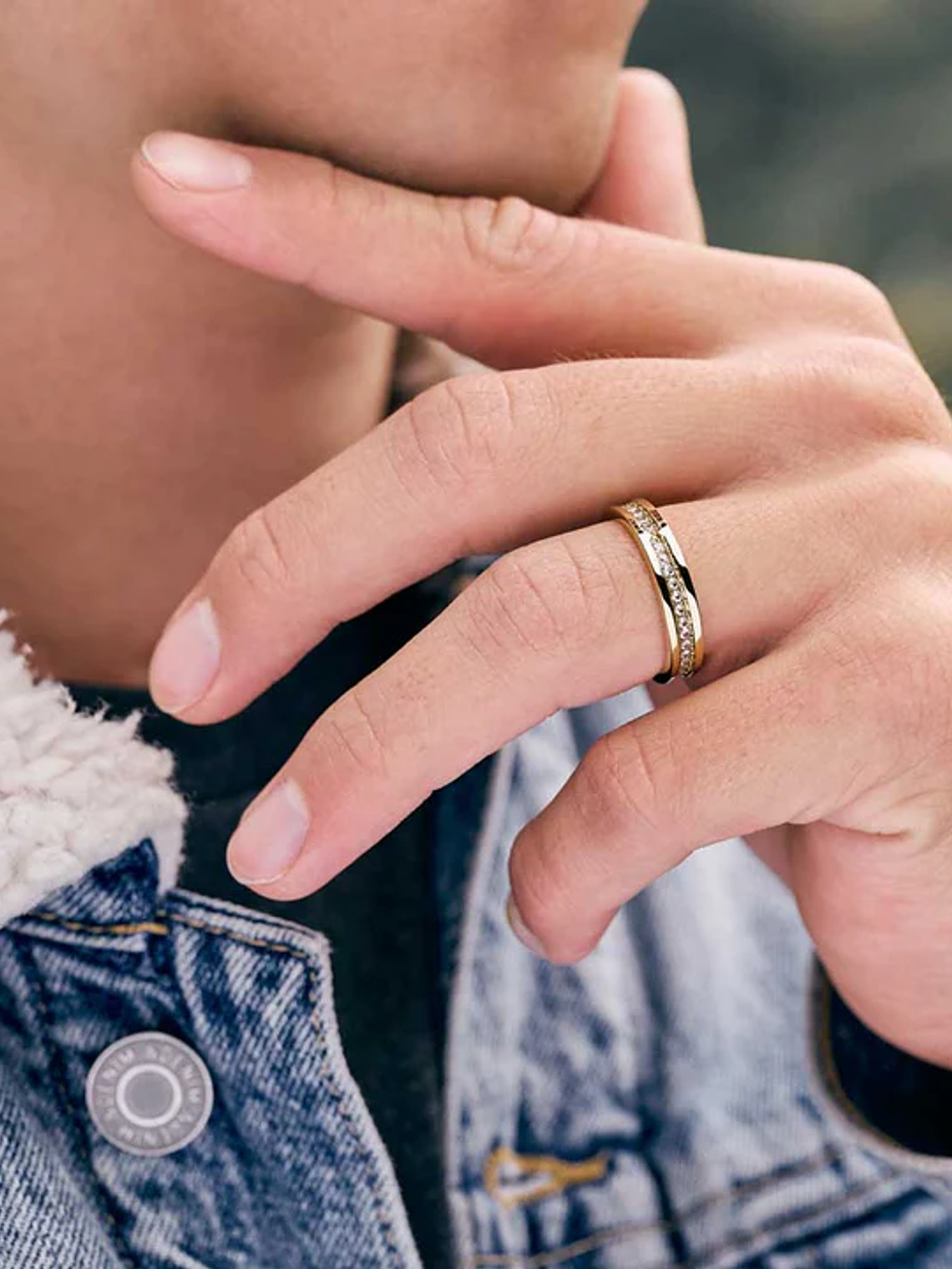 Anillo Circon caballero  3