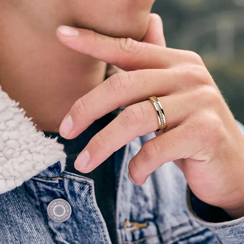 Anillo Circon caballero  3