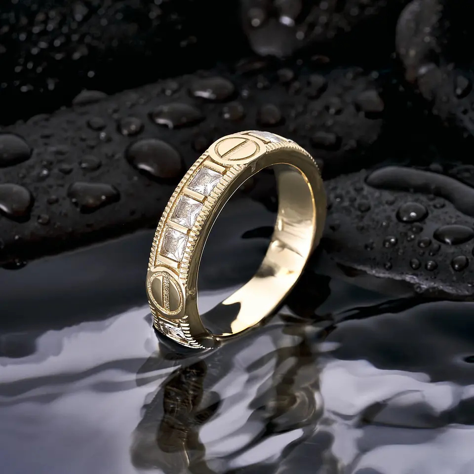 Anillo Tonillo Piedras Cristal  1