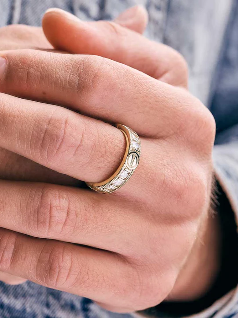 Anillo Tonillo Piedras Cristal  2