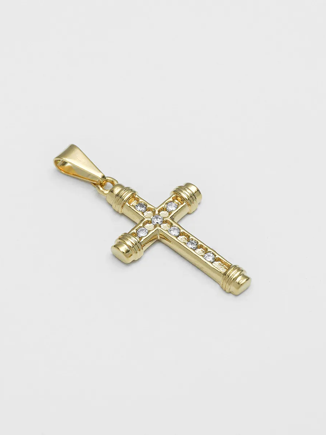 Dije Cruz 2 Cms Circonias x 7 1