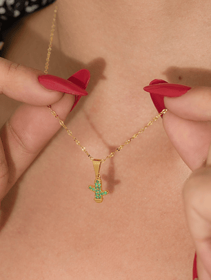 Cadena tejido Espejo mediana 