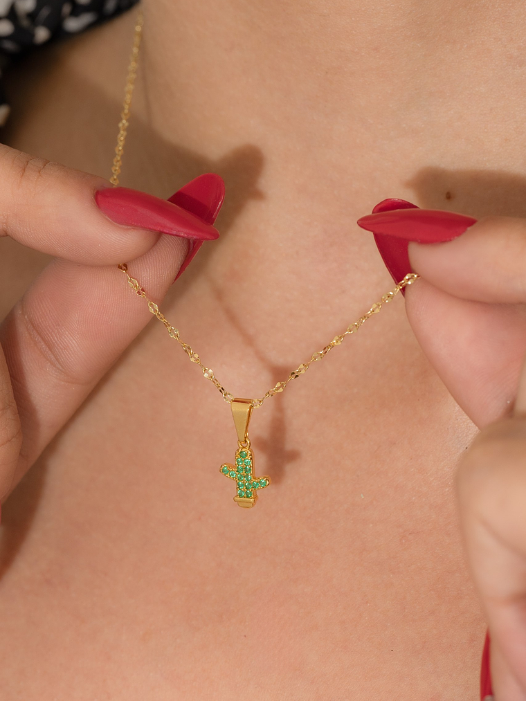 Cadena tejido Espejo mediana  1