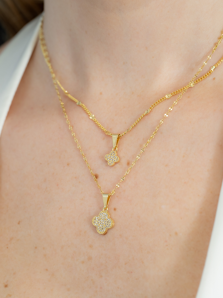 Dije Clover Circonias 7 mm 2