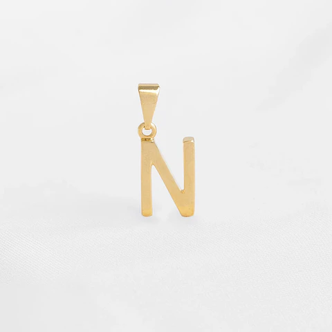 Dije Letras Lisas "N"