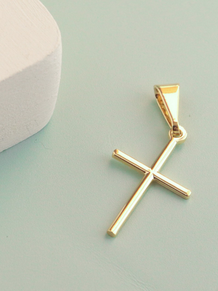 Dije Cruz Tubular Delgada 1