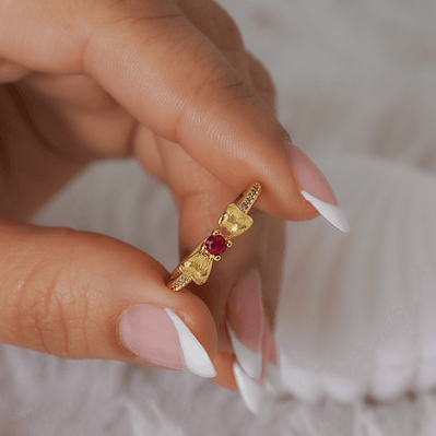 Anillo Scarlet Enchanted Ajustable 