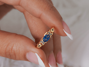 Anillo Blue Desert Ajustable