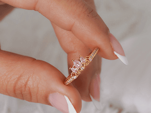 Anillo Pink Real Ajustable