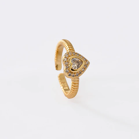 Anillo Cristal Love Ajustable