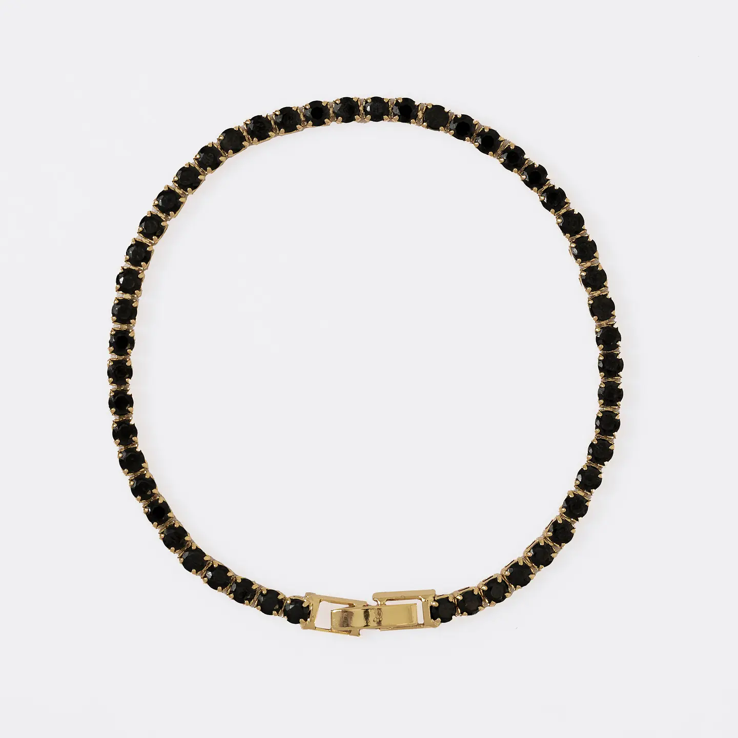 Pulsera Circonias Negra  1