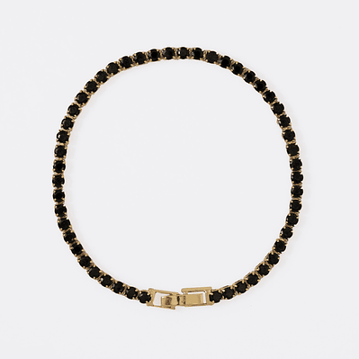 Pulsera Circonias Negra 