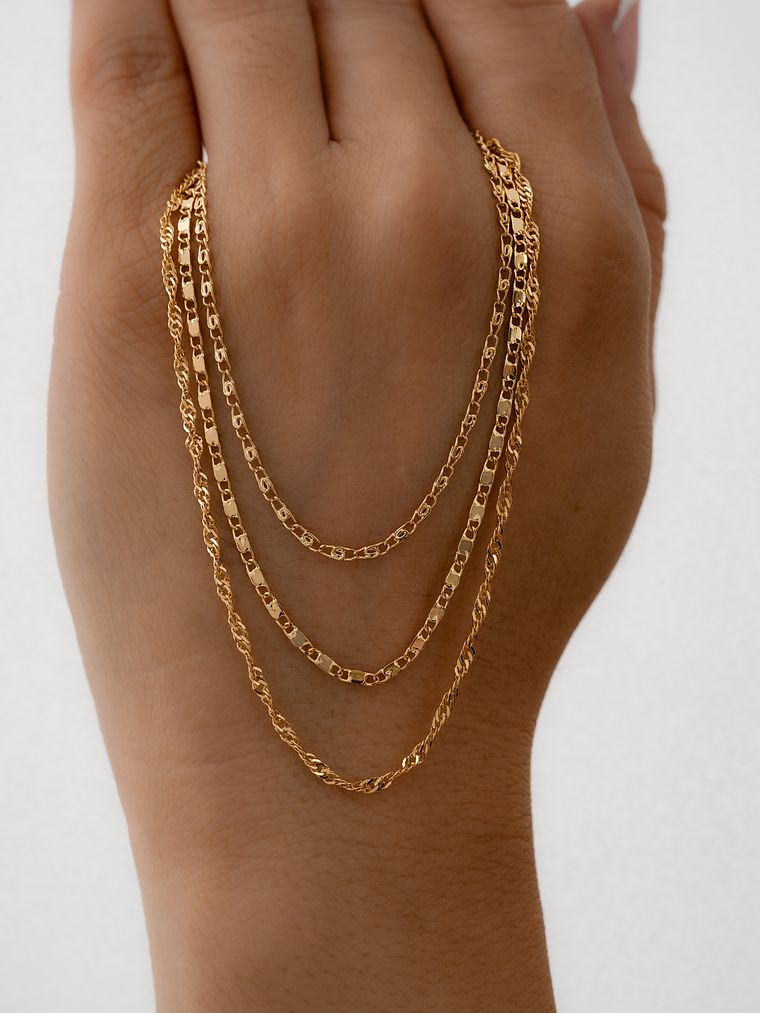 Cadena tejido Caracol Punteras  2