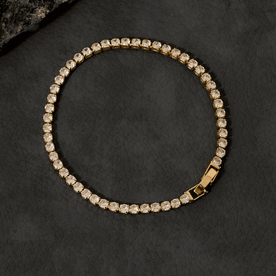 Pulsera  Circonias Cristal 20 Cms