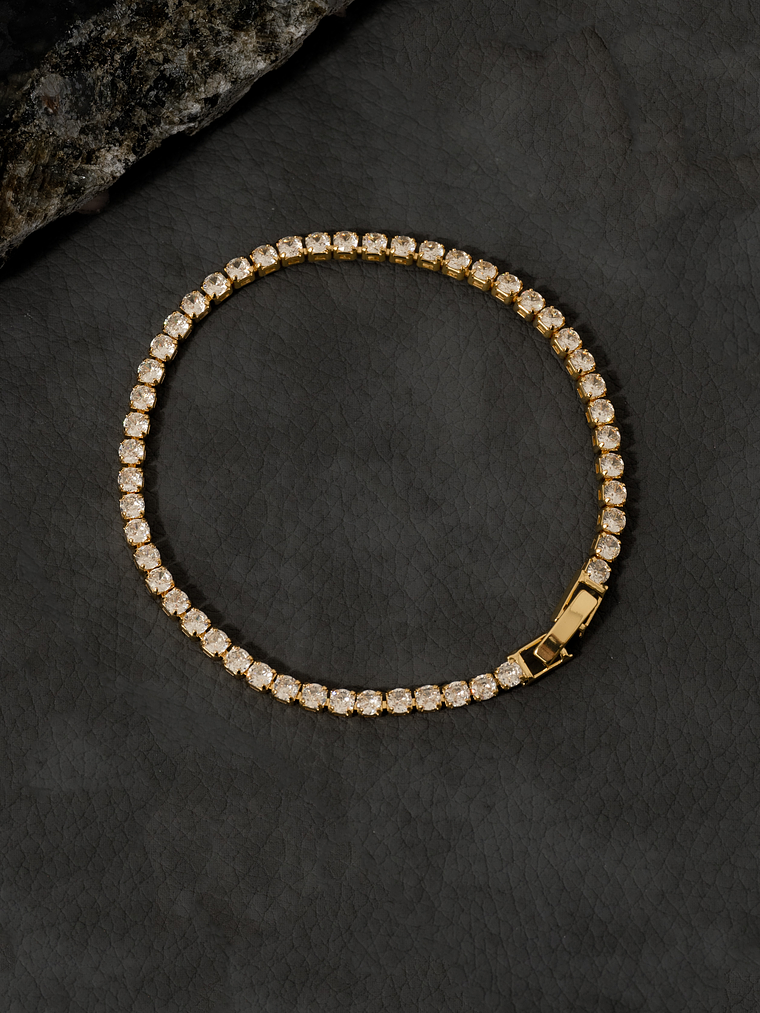 Pulsera  Circonias Cristal 20 Cms 1