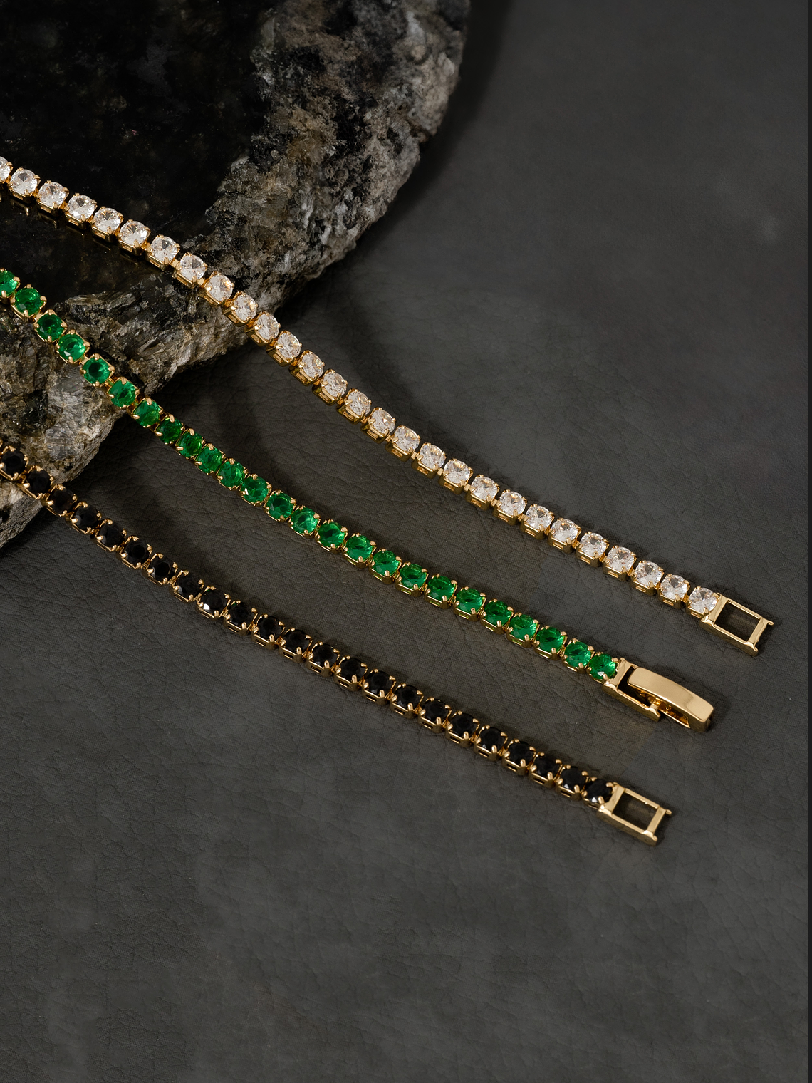 Pulsera  Circonias Cristal 20 Cms 3