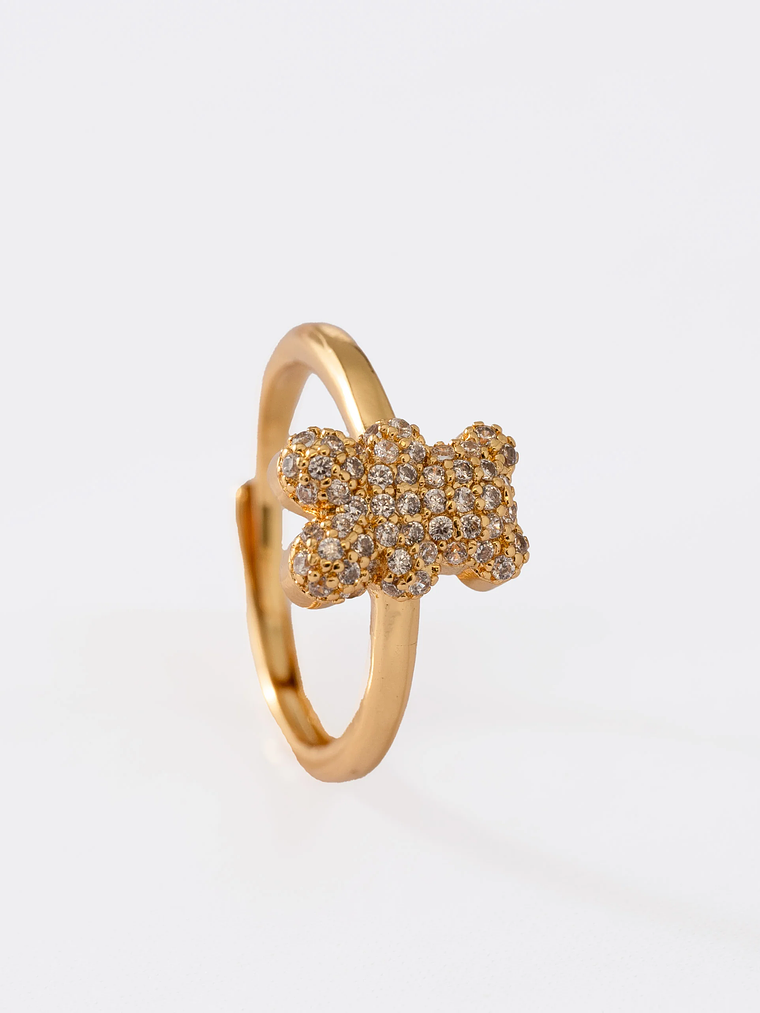 Anillo Little Bear Circonias Ajustable 1