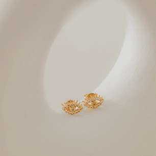 Arete Topo Ojo Turco Cristal