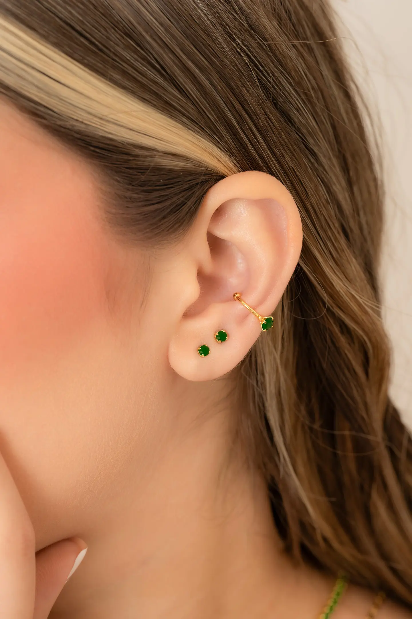 A Pearcing fake 1.4cm VERDE 2