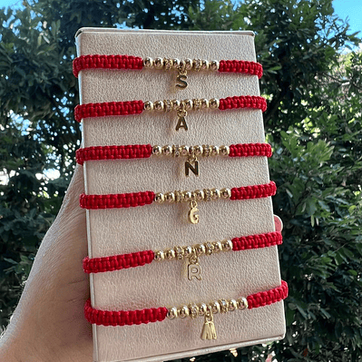 Pulsera Iniciales tejidas