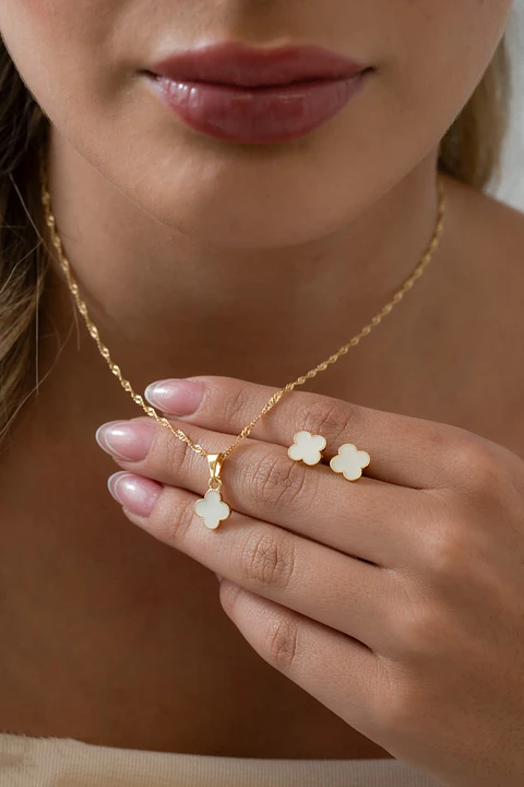 Conjunto Clover Blanco 1 Cm