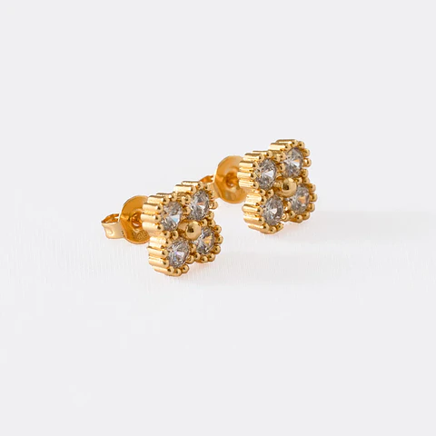 Arete Clover Motif-Cristal